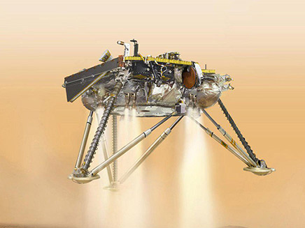 הדמיית הנחיתה על המאדים (צילום: NASA, חדשות)