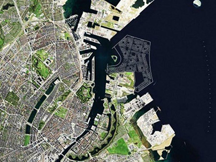 כך יראו האיים המלאכותיים בדנמרק (צילום: אתר עיריית קופנהאגן, חדשות)