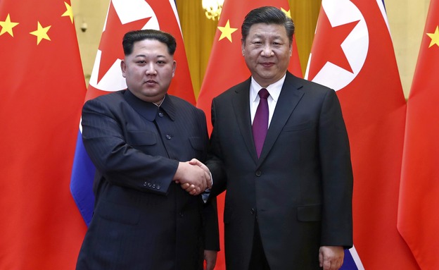 קים ונשיא סין, ארכיון (צילום: AP, חדשות)