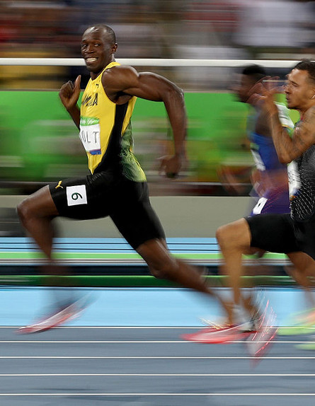 יוסיין בולט בחצי גמר 100 מטר לגברים באולימפיאדת ריו 2016 (צילום: Cameron Spencer, Getty Images)