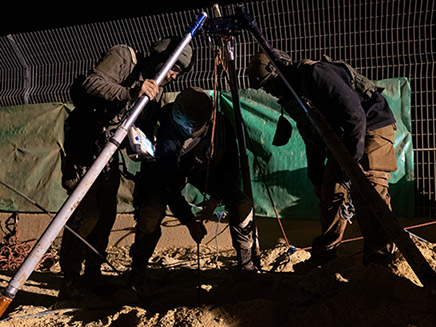 המבצע לאיתור מנהרות חיזבאללה (צילום: דובר צה