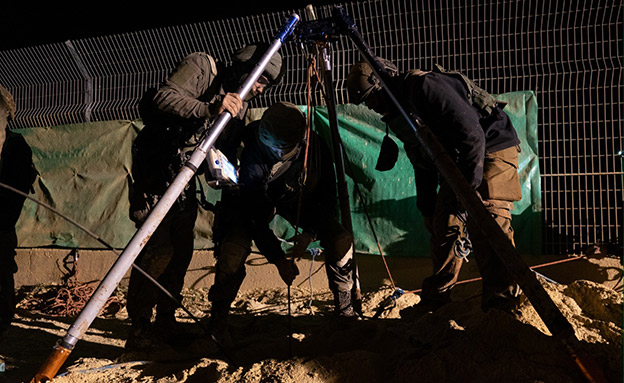 המבצע לאיתור מנהרות חיזבאללה (צילום: דובר צה"ל, חדשות)