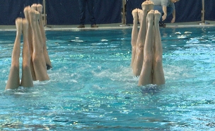 נבחרת ישראל בשחייה אומנותית (צילום: החדשות‎)