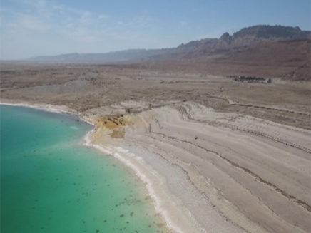 ים המלח מתייבש (צילום: קרונוס צילומי אוויר, חדשות)