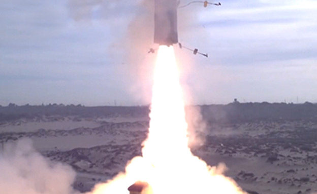 בצל המתיחות בצפון: ניסוי בטיל חץ (צילום: משרד הביטחון, חדשות)