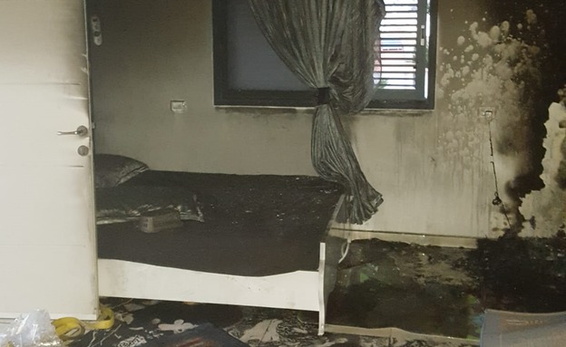 שני ילדים נהרגו בשרפה (צילום: כיבוי והצלה מחוז מרכז, חדשות)