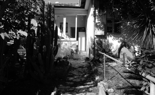 בית במושב, סטודיו הנקין שביט, שביל הכניסה לפני השיפוץ (צילום: סטודיו הנקין שביט)