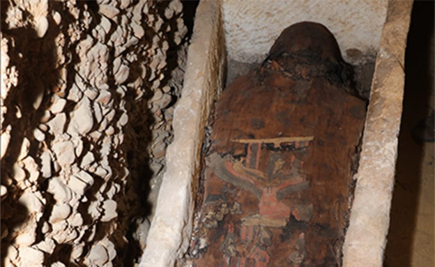 מומיות במצרים בנות 2000 שנה‎ (צילום: טוויטר, חדשות)