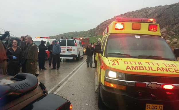 תאונה בכביש הבקעה, ארכיון (צילום: דוברות מד"א, חדשות)