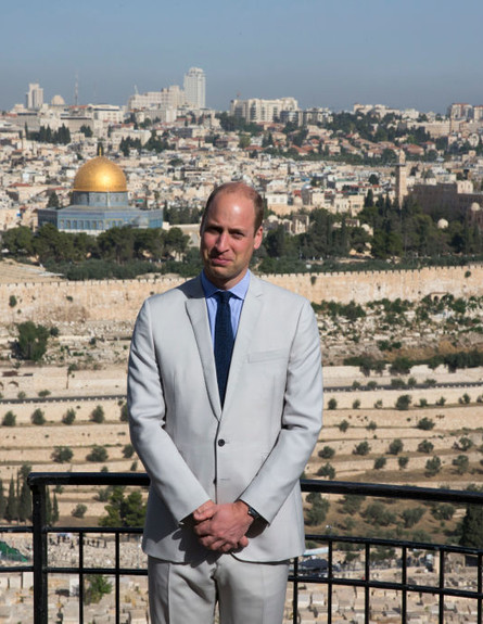הנסיך וויליאם בביקור בירושלים (צילום: GettyImages - Robin Nunn)