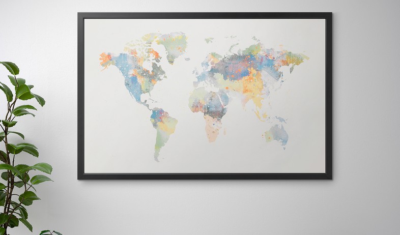 מפת העולם איקאה (צילום: IKEA USA)