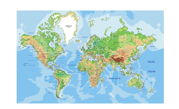 מפת העולם (צילום: Bardocz Peter / Shutterstock)