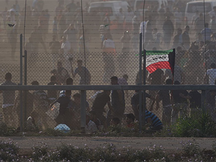 מהומות בגבול עזה, ארכיון (צילום: דובר צה