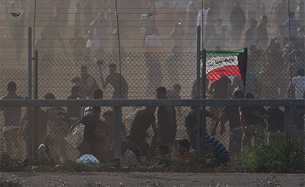 מהומות בגבול עזה, ארכיון (צילום: דובר צה"ל, חדשות)