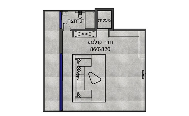 בית בשרון, עיצוב דורית סלע, שרטוט מרתף (שרטוט: דורית סלע)