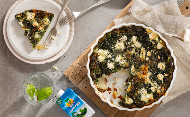 קיש מנגולד ותפוחי אדמה ללא גלוטן