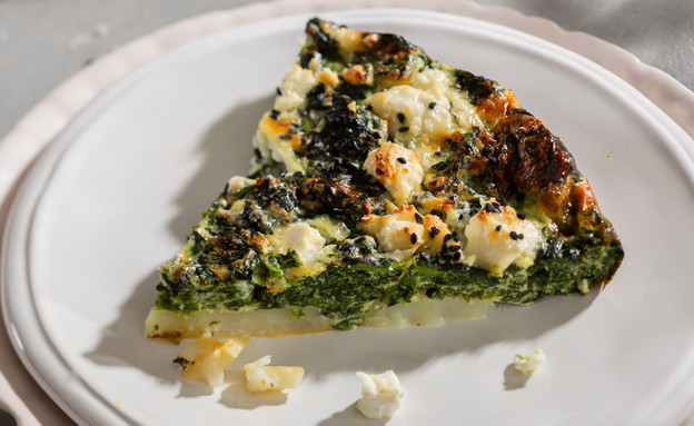 פרוסת קיש מנגולד ותפו"א ללא גלוטן