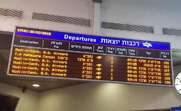 שיבושים ברכבת, הבוקר (צילום: בארכבת, חדשות)