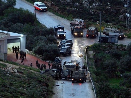 זירת הפיגוע סומך לדולב (צילום: פלסטינים, חדשות)