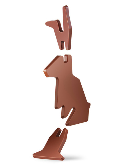 ארנב משוקולד - החלקים (צילום: איקאה)