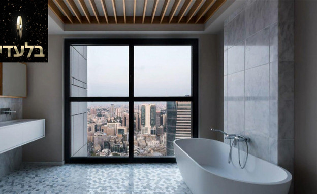 חדר אמבטיה עם חלון ענק (צילום: מתוך "ערב טוב עם גיא פינס", שידורי קשת)