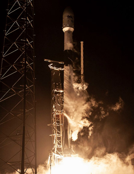 שיגור החללית הישראלית "בראשית" (צילום: SpaceX, חדשות)