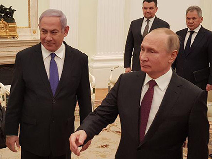 איתות ישראלי לרוסיה, נתניהו ופוטין (צילום: החדשות)