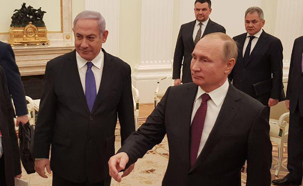 איתות ישראלי לרוסיה, נתניהו ופוטין (צילום: החדשות)
