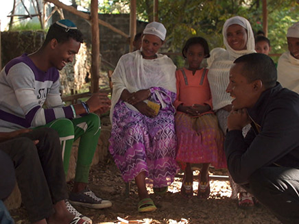 המשפחות הממתינות בגונדר, אתיופיה (צילום: החדשות‎)