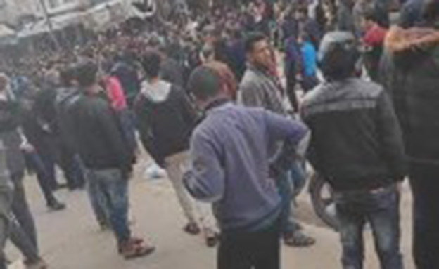 לראשונה מפגינים מתייצבים בגלוי נגד חמאס (צילום: חדשות)