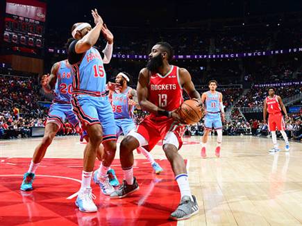 מכונת שיאים. הארדן (צילום: Scott Cunningham/NBAE via Getty Images) (צילום: ספורט 5)