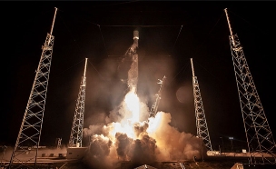 שיגור החללית לפני כחודש (צילום: SpaceX, חדשות)