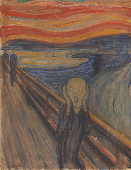 הצעקה (צילום: Edvard Munch [Public domain]; ויקימדיה)
