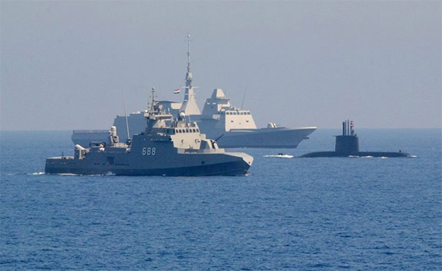התעצמות חיל הים המצרי (צילום: חדשות)