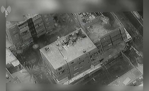 תקיפת מבנים צבאיים של החמאס ברצועת עזה (צילום: דובר צה"ל, חדשות)