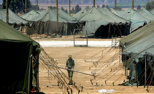 אוהל צבאי (צילום: GettyImages-David Silverman)