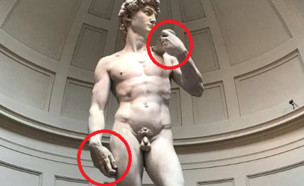 פסל דוד (צילום: אינסטגרם\Galleria Dell'accademia di Firenze)