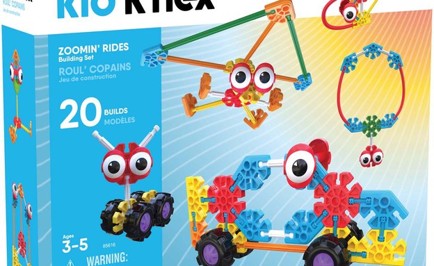 6166kidk'nex קנקס קידס רכבים משוגעים 64 חלקים מחיר מומלץ 159.90 שח (צילום: סטודיו הנסיך הקטן)