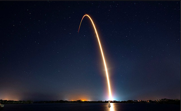 שיגור החללית הישראלית "בראשית" (צילום: SpaceX, חדשות)