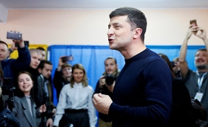 וולדימיר זלנסקי, מועמד לנשיאות אוקראינה (צילום: רויטרס, חדשות)