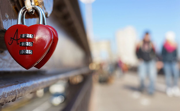 מנעול אהבה על גשר ברוקלין (צילום: Spencer Platt - getty)