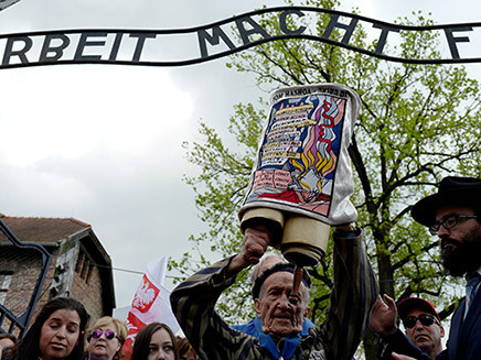 מצעד החיים באושוויץ, היום (צילום: רויטרס, חדשות)