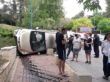 תאונה בבית שמש (צילום: יגאל וקנין, חדשות)