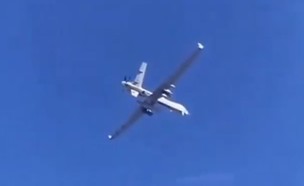 כטב"מ טס קרוב במיוחד למטוס קרב (צילום: DEEP FOREST GROUP 18@YouTube
)