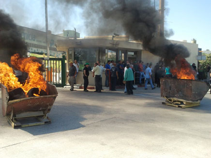 מחאה במפעל, ארכיון (צילום: חדשות 2)