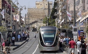 הרכבת הקלה בירושלים (צילום: Leonid Pilnik, 123RF)