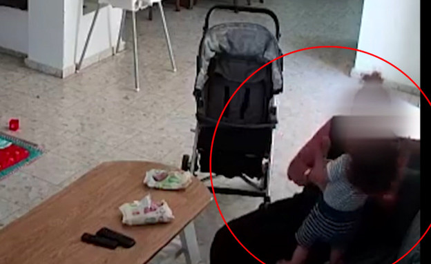 תיעוד: התינוק בכה, המטפלת נתנה לו סטירה