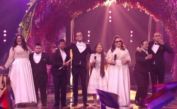 אירוויזיון 2019 חצי הגמר השני להקת שלווה (צילום: צילום מסך)