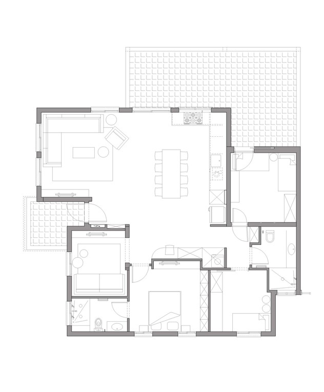 בית במעגן מיכאל, ג, עיצוב הדר ארם, תוכנית אדריכלית