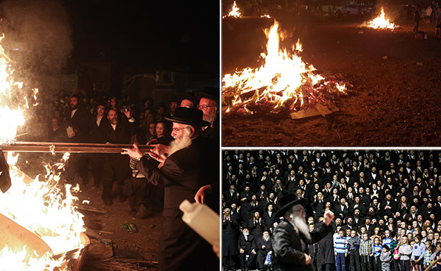 חגיגות ל"ג בעומר (צילום: יונתן זינדל, דוד כהן, פלאש 90, חדשות)